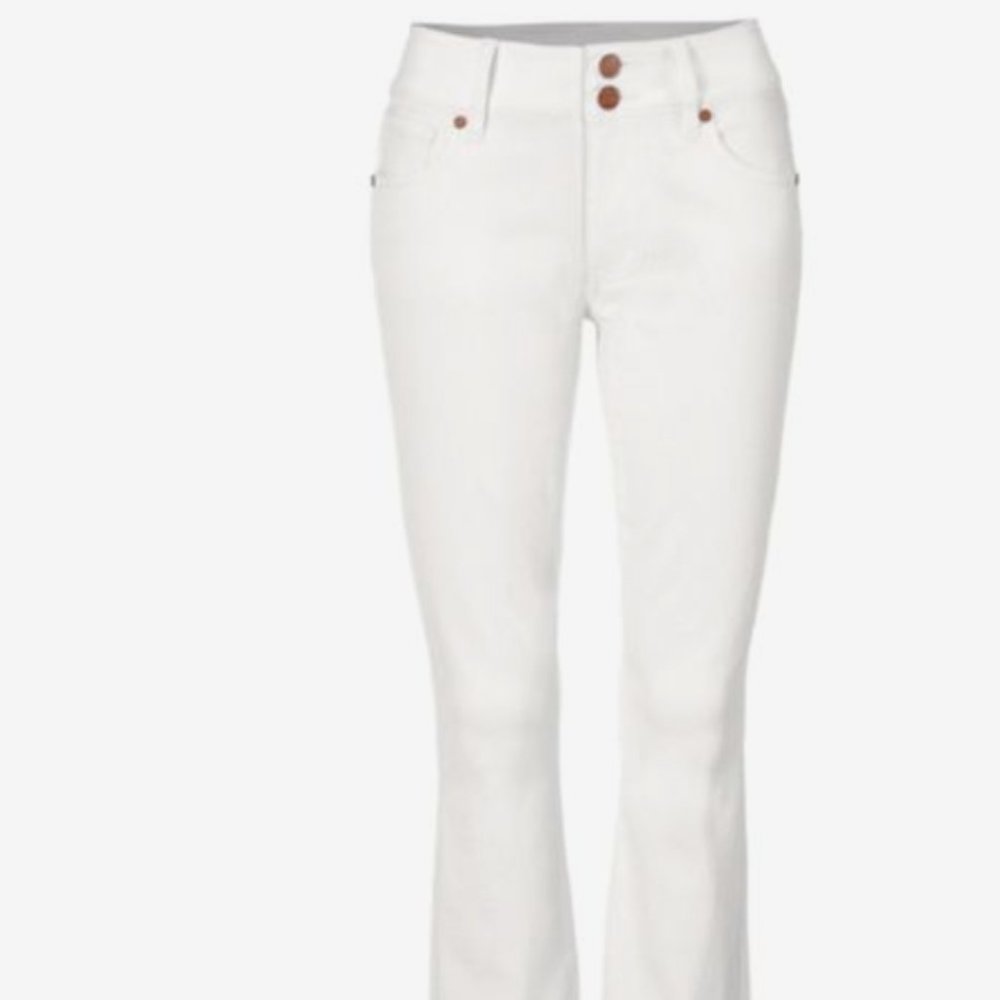 CAbi High Low Crop 8 White